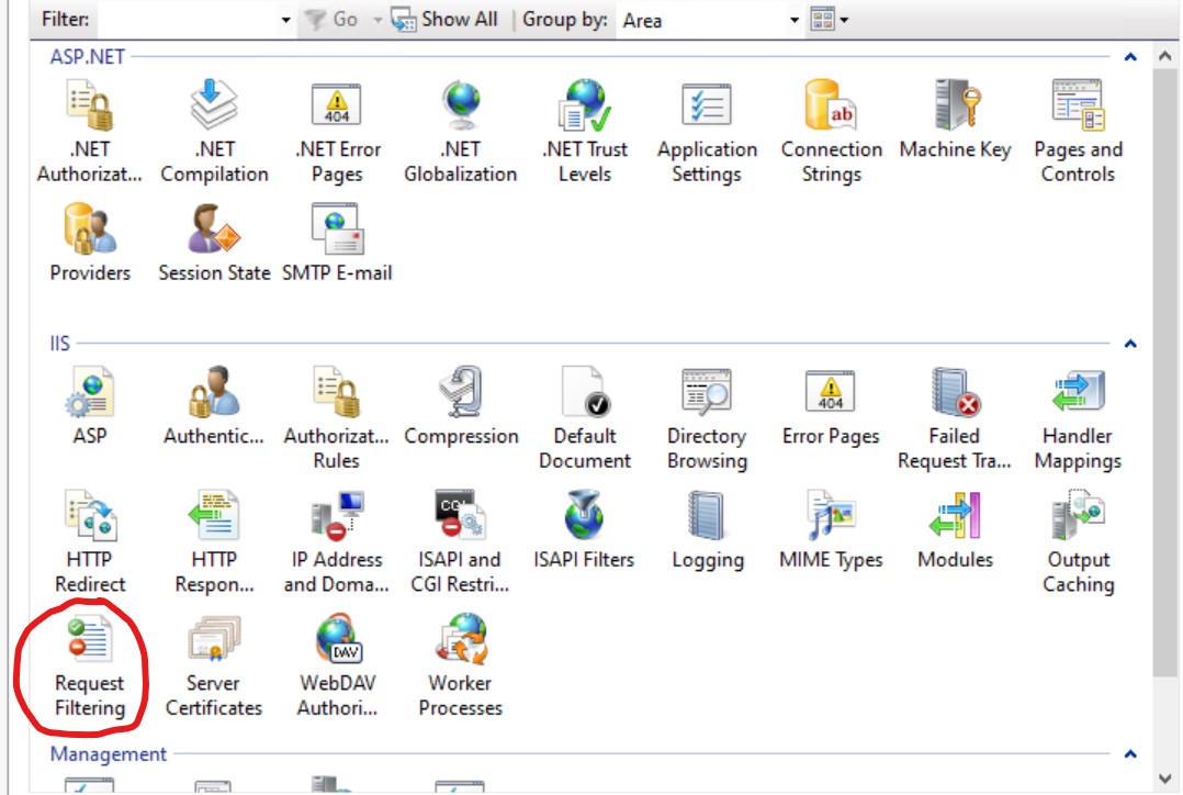 IIs Request Filtering