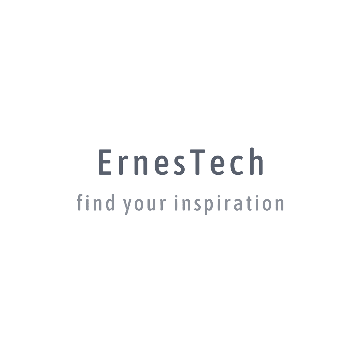 ErnesTech Logo T-Shirt- White Simple (Small, Medium and Large)