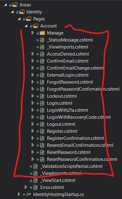 Generating custom login pages in asp.net core 3.1