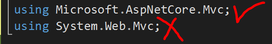 Asp.Net Core 3.1 Error ViewBag does not exist in the current context